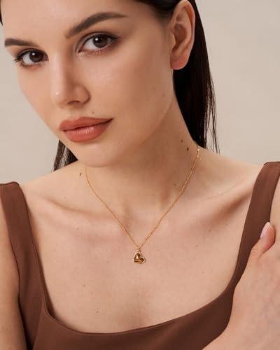 SNGIA 18K Gold Plated Stackable Adjustable Curved Horizontal Bar with CZ Pendant Necklace For Women by SNGIA, Dainty Drop Layered Trendy Birthstone Gemstone Charm Statement Jewelry Gifts, Bohemian Vintage Handmade Unique Cute Thin Skinny Dainty Chain Bead