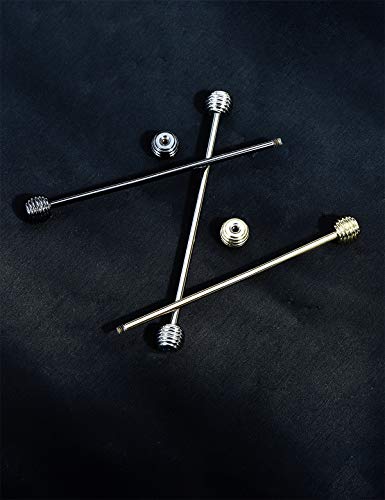 3PCS Classic Ball Head Brass Shirt Collar Bar Tie Pins Set for Men Wedding Business with Gift Box - color: Oval Ball Head
