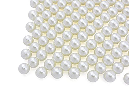 Coiris Boho African Wooden or Acrylic Beaded Bib Statement Necklace Strands Layered Cluster Chunky Collar Choker Wood Necklace for Women Fashion Costume Jewelry - color: Pearl