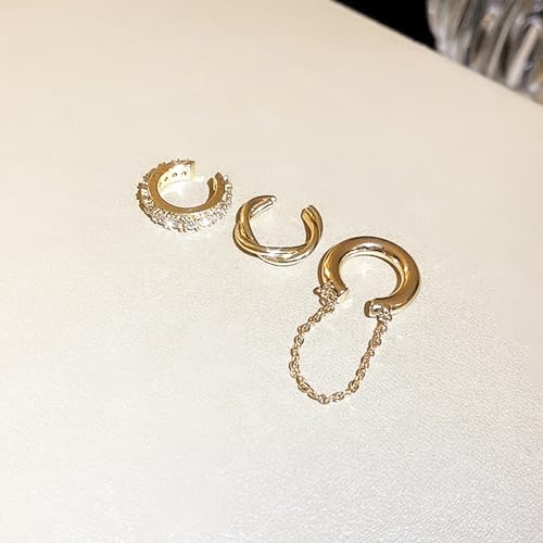 Ear Cuff Earrings for Women Chunky Ear Cuffs Non Piercing | Clip on cartilage earrings helix fake earrings jewelry trendy stuff christmas gift stocking stuffers - color: Z1