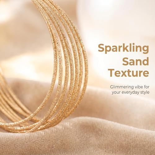 Hoop Earrings for Women, Hypoallergenic Stainless Steel Lightweight Thin Large Big Hoops Earrings Set for Women, Non Tarnish for Jewelry Gift 40MM - color: Gold Multi-Layer Glitter Hoop Earrings