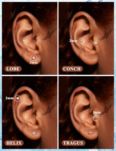16G Horseshoe Lip Rings 316L Surgical Steel Medusa Labret Snake Bite Monroe Lip Ring 16 Gauge Tragus Forward Helix Conch Cartilage Lobe Earrings Stud Piercing Jewelry For Women Men - color: Silver