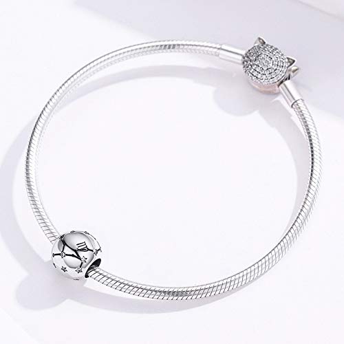 Constellation Charm 925 Sterling Silver Birthstone Bead for Pandora Charms Bracelet-Gift for Anniversary Birthday Christmas Day - color: Virgo （8.23-9.22）