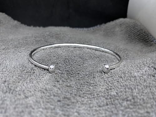 Solid 925 Sterling Silver Tribal Cuff Oxidized Torque with Engraved Geometric Pattern Ethnic Boho Handmade Bracelet Size 7 Inches and Adjustable
