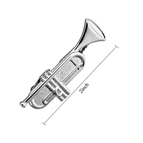 HAWSON 2 inch Tie Clip for Men-Novelty Sport Necktie Bar Clip,Tie Pin,Special Interesting Gift for Men - style: Tuba