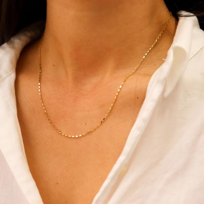 Elegance 11 designs Gold Plated Thin Chain Layered Necklaces For Women Non Tarnish,18k Gold Plated Stainless Steel Dainty Waterproof Gold Necklace Set Stack For Women Gifts Jewelry - color: Gold Necklace 200N