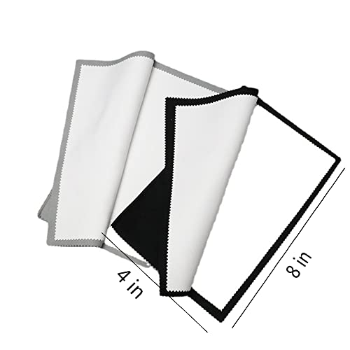 4Pcs Silver Polishing Cloth Large Jewelry Cleaning Cloths,Multi-Layer Double-Sided Jewelry Cleaning Cloth for Gold,Sterling Silver, Platinum, Silver Jewelry Cleaner Tarnish Remove