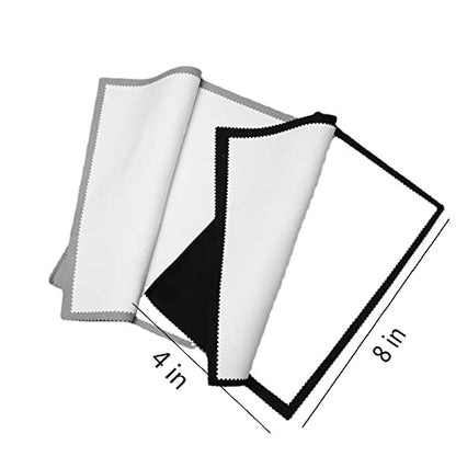 4Pcs Silver Polishing Cloth Large Jewelry Cleaning Cloths,Multi-Layer Double-Sided Jewelry Cleaning Cloth for Gold,Sterling Silver, Platinum, Silver Jewelry Cleaner Tarnish Remove