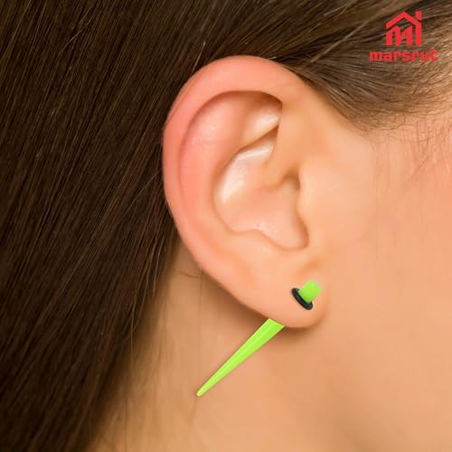 50pcs 14G-00G Ear Stretching Kit, Ear Gauges, Acrylic Plugs, Tapers, Round Silicone Tunnels for Women Men, Earring Expander, Starter Lightweight Body Piercing Jewelry Gauging Set (Random Size & Color)