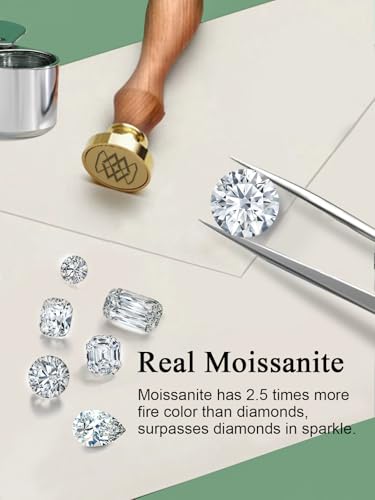 FWM 2 Carat Moissanite Toi Et Moi Open Ring for Women, Adjustable Engagement Wedding Ring, Solid Sterling Silver With Gold Plated, Anniversary Birthday Christmas Valentines Jewelry Gift - color: White Gold, size: 8