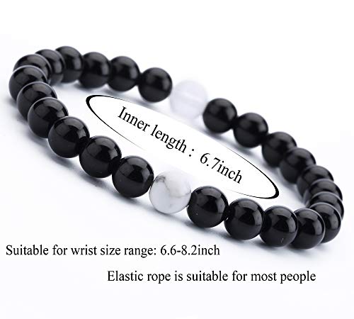 Men Women 8mm Tiger Eye Stone Beads Bracelet - color: B-3 Pcs Set 2-21003