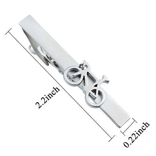 HAWSON 2 inch/ 2.2 inch Tie Clip for Men, Novelty Tie Bar Clip for Men and Boys, Interesting Tie Clip for Party - color: Bike