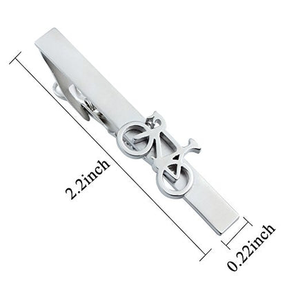 HAWSON 2 inch/ 2.2 inch Tie Clip for Men, Novelty Tie Bar Clip for Men and Boys, Interesting Tie Clip for Party - color: Bike