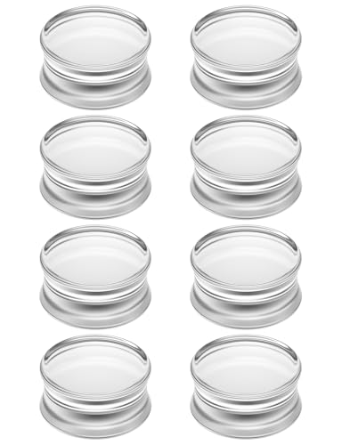6G to 30MM Gauges for Ear Acrylic Double Flared Saddle Solid Tunnels Plugs 4MM- 30MM Ear Expander Gauges Stretcher Flesh Earrings Body Piercing Jewelry for Women Men (Black White Clear) - color: Clear, size: 28MM Tunnels