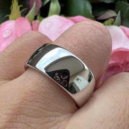 TUTISS 2mm 3mm 4mm 5mm 6mm 7mm 8mm 10mm White Tungsten Rings for Men Women Engagement Wedding Bands Domed Polished Shiny Comfort Fit - color: 10mm White Tungsten