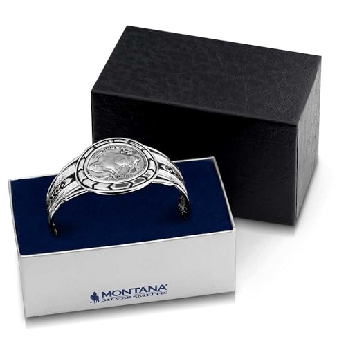 Montana Silversmiths Made in the USA Western Lifestyle Women's Cuff Bracelet - style: Buffalo Plains