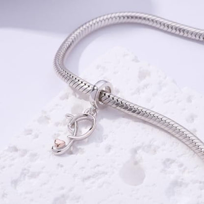 Letter Charms for Pandora Bracelets 925 Sterling Silver Alphabet Initial Charms Bead Jewelry Gift for Women - style: Initial P