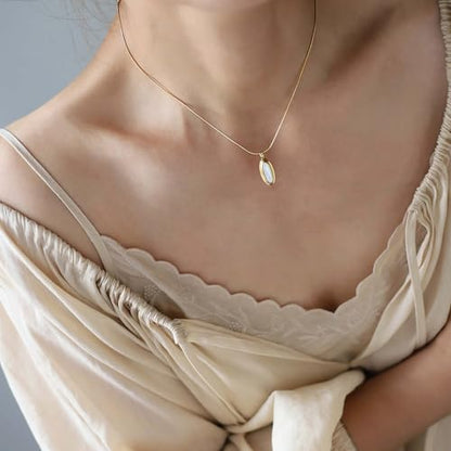 Tiger Eye Necklace, 14K Gold Natural Stone Necklace for Women, Adjustable Vintage Necklace for Spiritual Jewelry - style: Fashion and Vintage