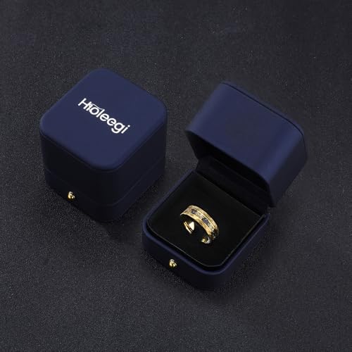 Men’s Tungsten Carbide Wedding Bands 8mm Hammered with Gold Foil Inlay Scratch Proof Stainless - color: Gold