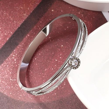 18K Gold Bangle Bracelets for Women 925 Sterling Silver Bracelets Bracelets Adjustable Boho Bracelets Stackble Cuff Bangle Bracelets for Men Women Chunky Gold Bangle Open Cuff Bracelets Christmas Gift - color: Bracelets-06
