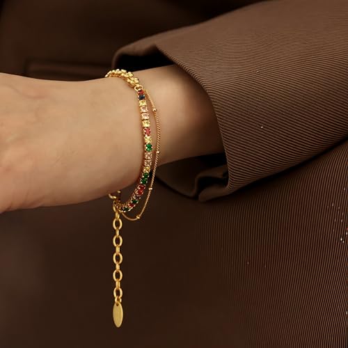 18K Gold Bangle Bracelets for Women 925 Sterling Silver Bracelets Bracelets Adjustable Boho Bracelets Stackble Cuff Bangle Bracelets for Men Women Chunky Gold Bangle Open Cuff Bracelets Christmas Gift - color: Bracelets-13