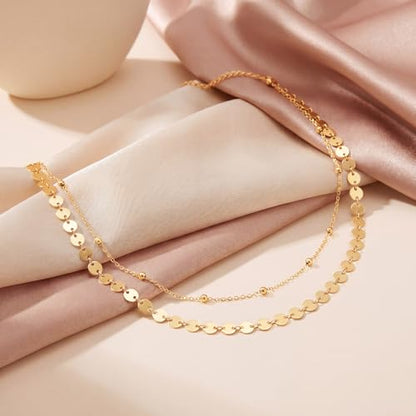 Layered Waist Chain for Women Waterproof, 14K Gold/Silver Plated Belly Chain Belt Waist Beads Chain Herringbone Snake Satellite Body Chain Beach Summer Fashion Jewelry Gift - style: Style 3