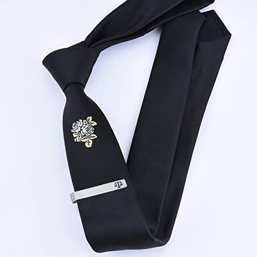 BAUNA Tie Clip for Men Lawyer Tie Bar Clip for Wedding Business Attorney Judge Law School Gift Jewelry