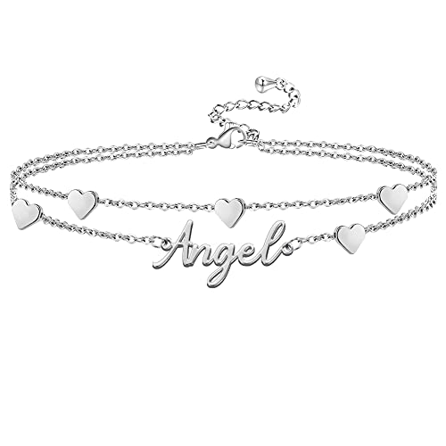 Ankle Bracelet for Women Personalized Name Anklet 18K Gold Plated Custom Dainty Anklet Bracelet Beach Jewelry for Girlfriend - color: Style 05