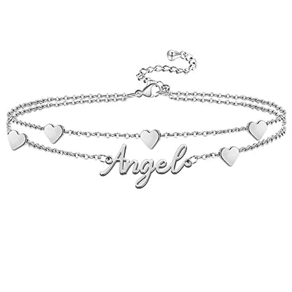 Ankle Bracelet for Women Personalized Name Anklet 18K Gold Plated Custom Dainty Anklet Bracelet Beach Jewelry for Girlfriend - color: Style 05