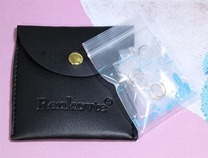 Renkovte Double Nose Ring for Single Piercing,20G Snug Spiral Nose Rings Hoops 8mm Thin Nose Piercing Jewelry for Women - style: Left Side 4PCS 8mm