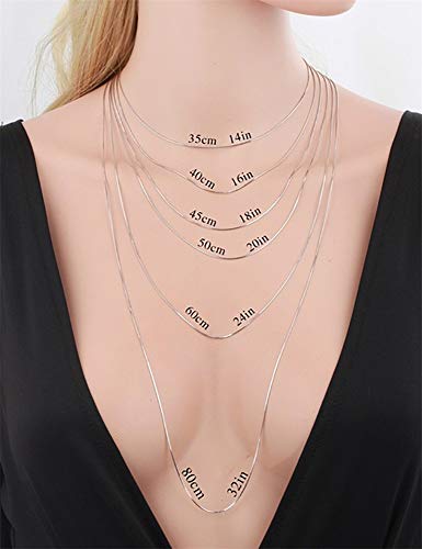 925 Sterling Silver O Chain Necklace Pendant Adjustable 0 Chain Necklace - size: 24
