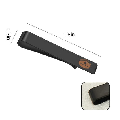 Mens Airplane Tie Clip for Boyfriend Husband Son Flight Attendant Accessories for Men - style: Black Police