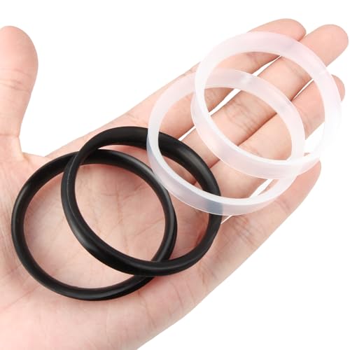 Cisyozi 10G-50mm Thin Silicone Gauges for Ear Flexible Double Flare Gauges Tunnels Expander Stretching Gauge Earlets Plugs Gauges Kit Earlets Retainer Same Sizes 3 Colors - style: Size: 46mm = 13/16 inch