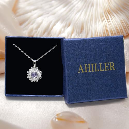 Ahiller Women's Necklace, Dainty Pendant Choker, Adjustable Chain | Heart Initial & Round Pendants, Daily Necklace,17-21" Adjustable Necklaces, Trendy Minimalist Jewelry, Stainless Steel Chain - color: TYH-Silver, style: Other Shapes - Multi-Color