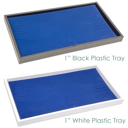 20-Pack Foam Cushion Flocked Jewelry Pads - Flat Full Size - Rings, Necklaces, Bracelets, Watches Presentation - Royal Blue by The Display Guys - color: Royal Blue, size: Insert - Flat Pad (20-Pack)