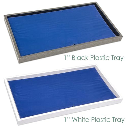20-Pack Foam Cushion Flocked Jewelry Pads - Flat Full Size - Rings, Necklaces, Bracelets, Watches Presentation - Royal Blue by The Display Guys - color: Royal Blue, size: Insert - Flat Pad (20-Pack)