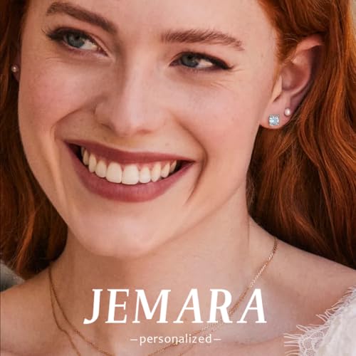 JEMARA Sterling Silver Stud Earrings for Women Pearl Earrings Non Tarnish | Hypoallergenic 925 Sterling Silver Pearl Cubic Zirconia Studs Set Trendy Earrings for Sensitive Ears 6 Pairs - color: 6Pairs Pearl+CZ-Silver