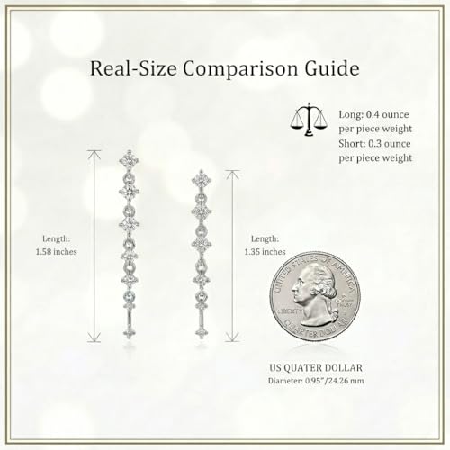 Sonateomber Gold Silver Pearl Rhinestone Dangle Earrings for Women, Elegant CZ Leaf Butterfly Bridal Earings Prom Wedding Fashion Jewelry Gift - color: Double Silver