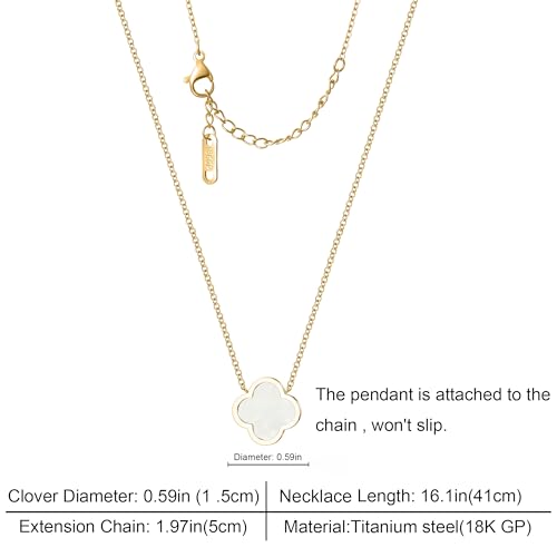 3 PC Set 18K Gold Plated Clover Necklace Bracelets Earrings Dainty Four Leaf Clover Bracelets For Women Clover Earrings Birthday Christmas Day Gift