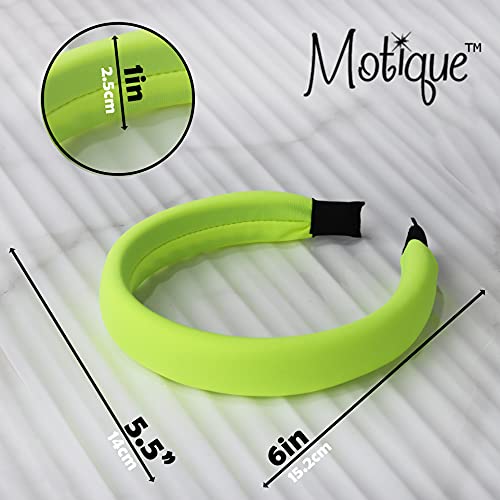 Padded Headband for Women for Women (Neon Yellow) - color: Neon Yellow