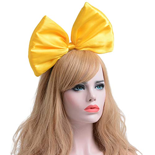 ZTL Women Huge Bow Headband Hairband Hair Hoop Accessories Party Props - color: Yellow