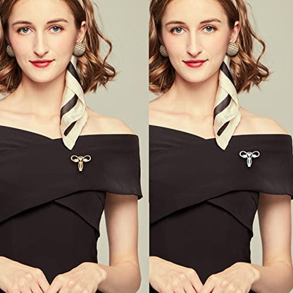 Fashion Pearl Brooch, Sweater Shawl Pearl Pin, Elegant and Fashionable | Enhance your Temperament, Suitable for a Variety of Occasions to Wear, 2PCS - color: Brooch A