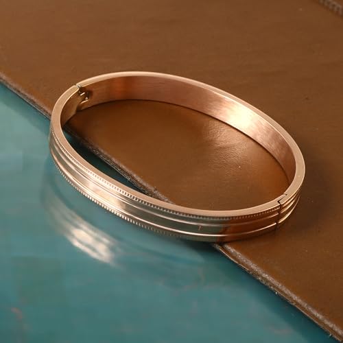 Jewarhaat Gold Bangle Bracelets for Women Trendy Love Stack Friendship Jewelry Stainless Steel Bracelet Anniversary Birthday Christmas Stocking Stuffers Adults Women - color: Rose Gold