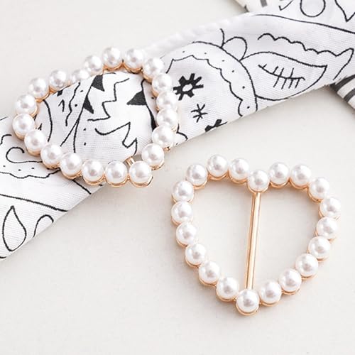 4PCS Scarf Ring Clip Scarf Rings for Women Button Covers for Women Blouses Shirt Tightener Clip Cinch Pin Clothes Jewelry - color: A7