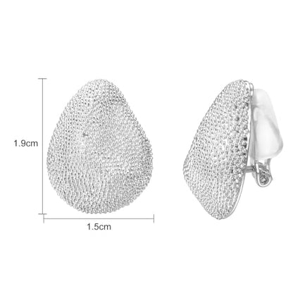 Yoursfs Clip on Earrings for Women Crystal Jewelry for Women Large for Trendy Wedding Clip on Earrings for Hypoallergenic Pressure Earrings Parent ASIN: B0H2HF29G9 - style: Trendy Silver Jackfruit Clip On Earrings