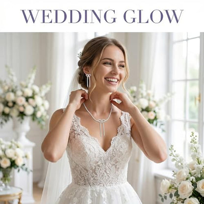 Silver Plated Necklace Earrings Bracelet Crystal Bridal Wedding Jewelry Sets for Wedding princess birthday party Halloween Prom Pageant Jewelry - color: 3-white