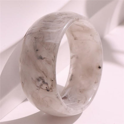 Colorful Acrylic Resin Open Cuff Bracelets Simple Transparent Chunky Thick Bangle Statement Irregular Geometric Resin Wide Wristband Chunky Acetate Wrap Cuff Bracelets - color: B-05