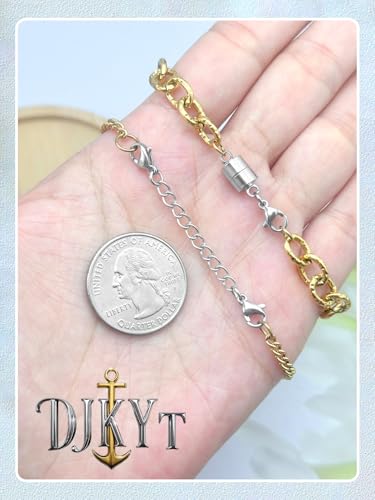 Necklace Extenders for Women and Magnetic Necklace Clasp, Silver Chain Extender for Jewelry Bracelet Anklet - color: 14Pcs Silver