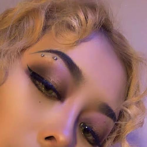 Eyebrow Piercing Jewelry Surgical Steel Curved Barbell Tiny Eyebrow Ring Vertical Labret Lip Jewelry Ear Rook Navel Small Belly Button Ring for Women Men 6mm/8mm/10mm/12mm - size: 16Gauge-Silver-4Pairs