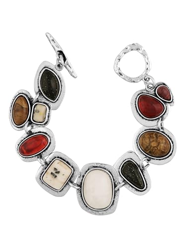 Geometric Metal Stone Bracelets, Trendy Personality Jewelry for Women - style: Bracelet BRAC.002